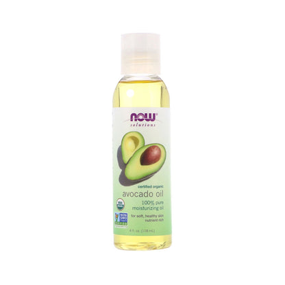 NOW Solutions, Organic Avocado Oil, 100% Pure Moisturizing Oil, Nutrient Rich and Hydrating, (118 ml) - Bloom Concept Malaysia