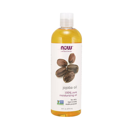NOW Solutions, Jojoba Oil, 100% Pure Moisturizing, Multi-Purpose Oil for Face, Hair and Body, 16-Ounce (473 ml) - Bloom Concept Malaysia