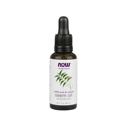 NOW Solutions, Neem Oil, 100% Pure, Made From Azadirachta Indica (Neem) Seed Oil, Natural Relief from Irritation and Other Skin Issues, 1 fl oz (30 ml)