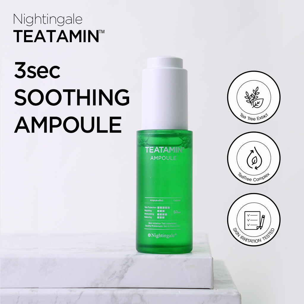 NIGHTINGALE Teatamin Ampoule - 50ml, Your Solution for Protecting Skin from Damage and Achieving Radiant Skin