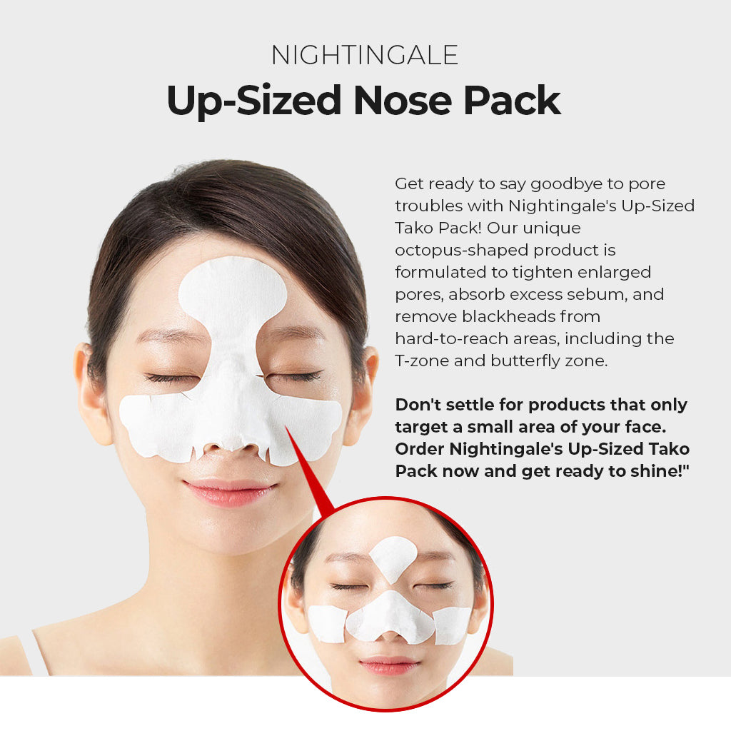 NIGHTINGALE Tako Pack - 3-Step Blackhead & Whiteheads Clear Solution for Nose and Forehead (3 Sets of 3)