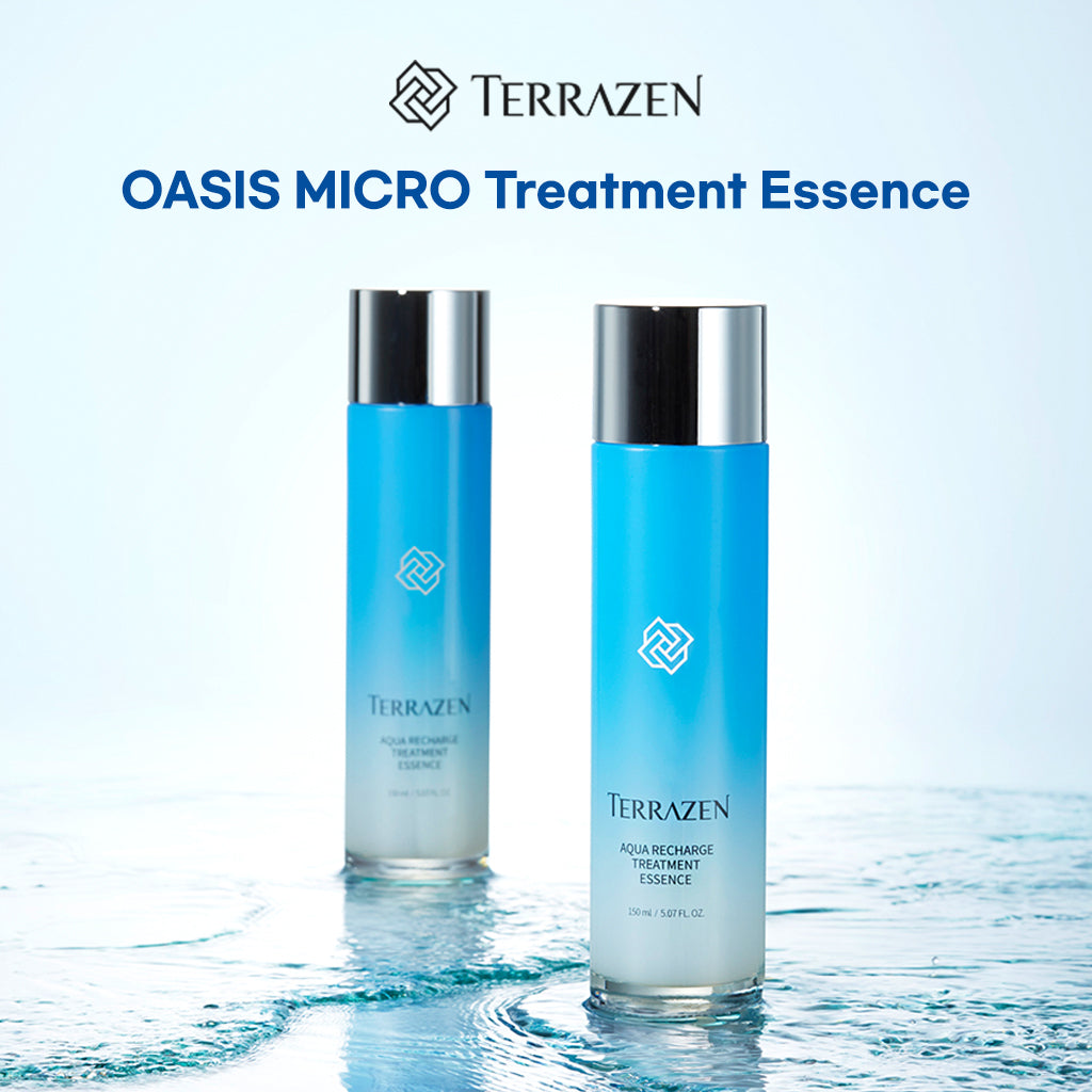 TERRAZEN Aqua Recharge Treatment Essence 150ml / 30ml - Boosting Moisturizing Treatment for Dry, Dehydrated Skin