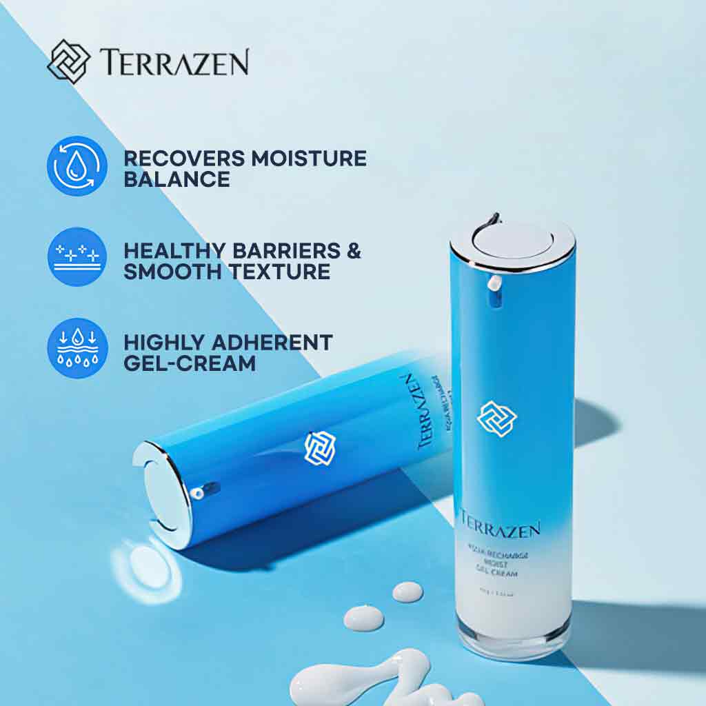 TERRAZEN Aqua Recharge Moist Gel Cream (60g / 15ml), Balancing Aqua Gel Cream