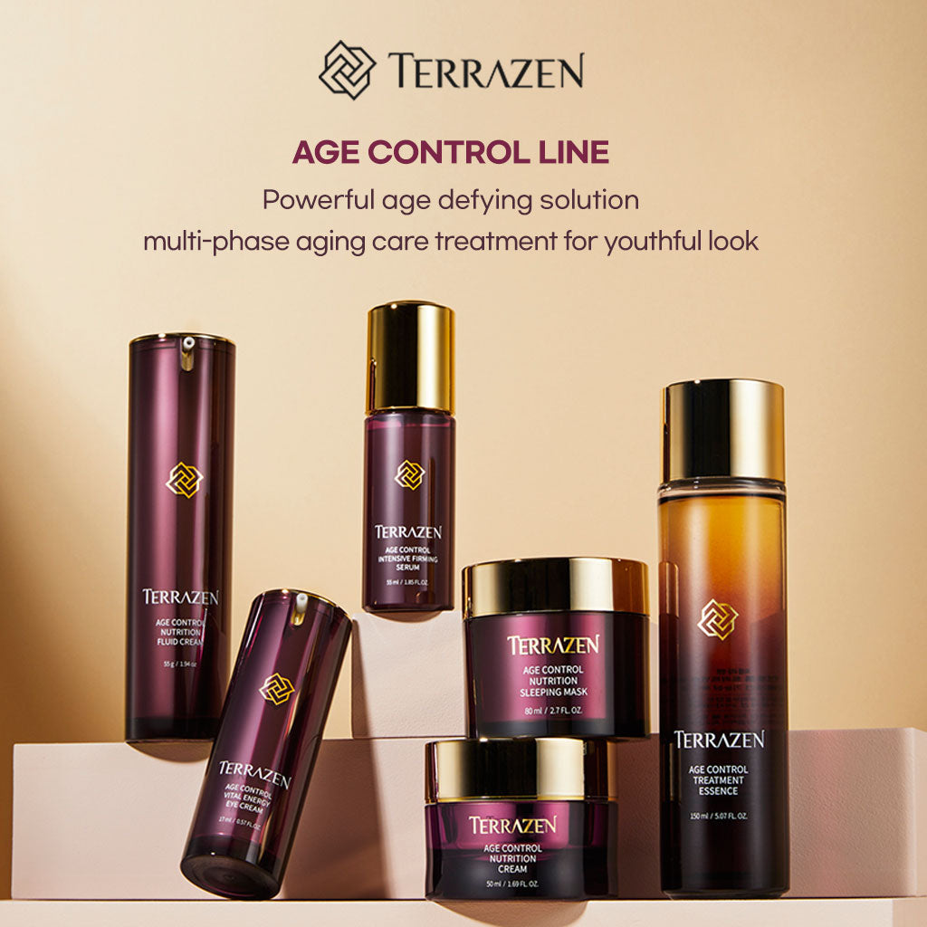 TERRAZEN Age Control Treatment Essence: A Multi-purpose Formula for Bouncy, Luminous Skin (150ml / 30ml) Anti-aging, Firming, Brightening, Elasticity, and Luminous Skin in One Bottle