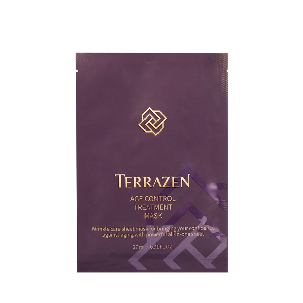 TERRAZEN Age Control Treatment Sheet Mask - 10 Pack, Anti-Aging, Firming, Lifting, Deep Moisturizing