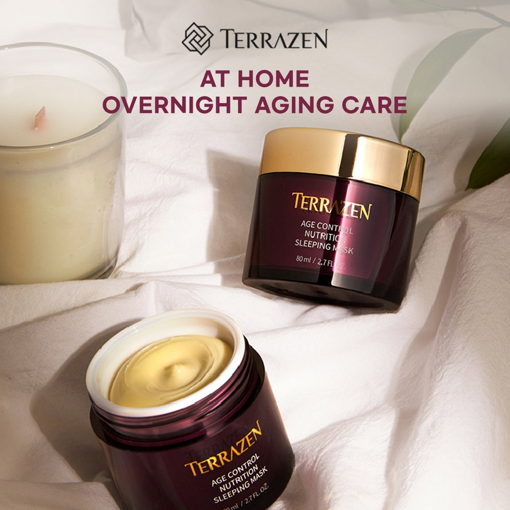 TERRAZEN Age Control Sleeping Mask with PHA, Peptide, Squalane - Firming, Hydrating, Glowing - Overnight Face Mask (80ml)
