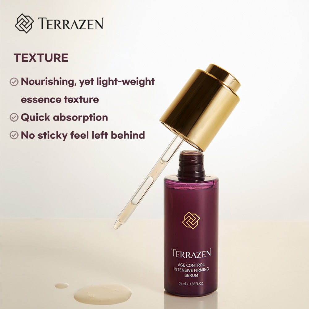 TERRAZEN Age Control Intensive Firming Serum: Micro-Nutrition for Firm, Youthful Skin with Peptide & Collagen (55ml)