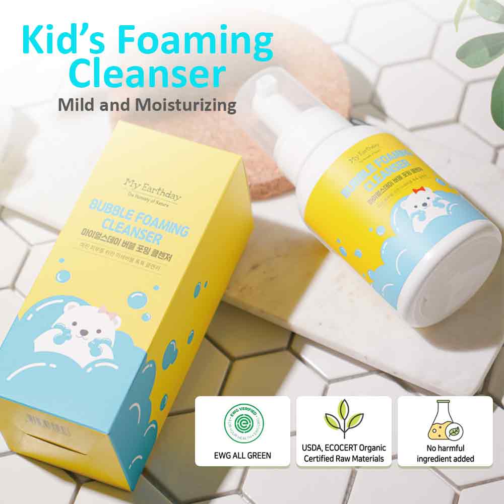 MyEarthday Bubble Foaming Cleanser formulated for Baby & Kids 300ml