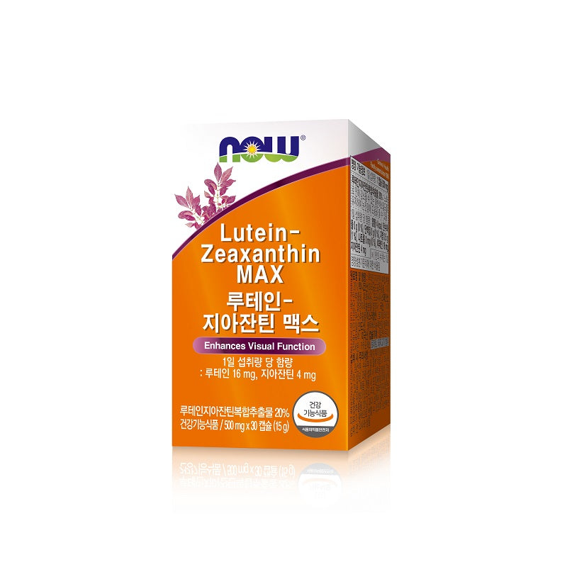 NOW FOODS Lutein Zeaxanthin MAX 500mg 30 Capsules For Improved Vision Support