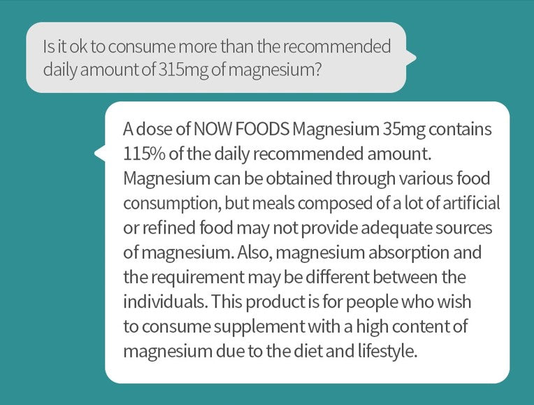 NOW FOODS Magnesium-Maintenance of the Nerve & Muscle 350mg