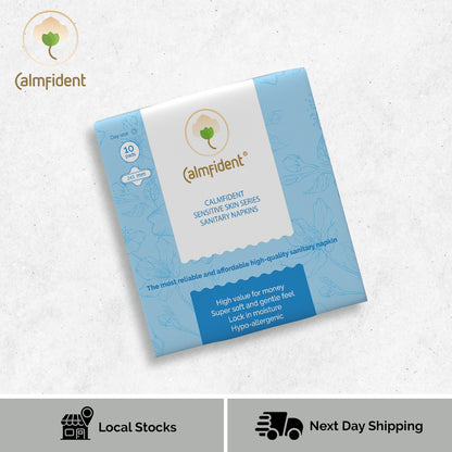 Calmfident Day Use *Sensitive Skin Series* Sanitary Napkin Pads 245mm (10pcs)