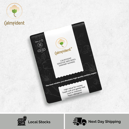 Calmfident Night Use *Sensitive Skin Series* Sanitary Napkin Pads 285mm (10pcs)