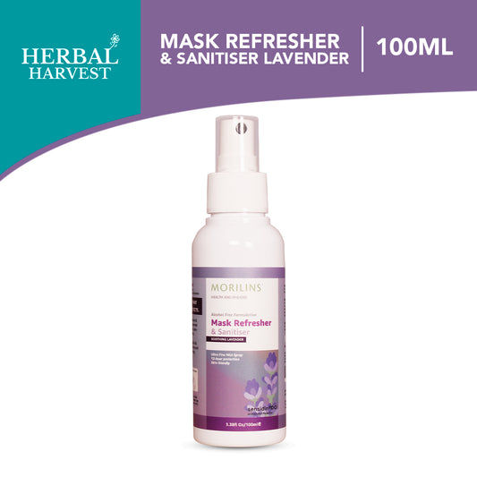 Morilins Mask Refresher and Sanitiser Lavender 100ml